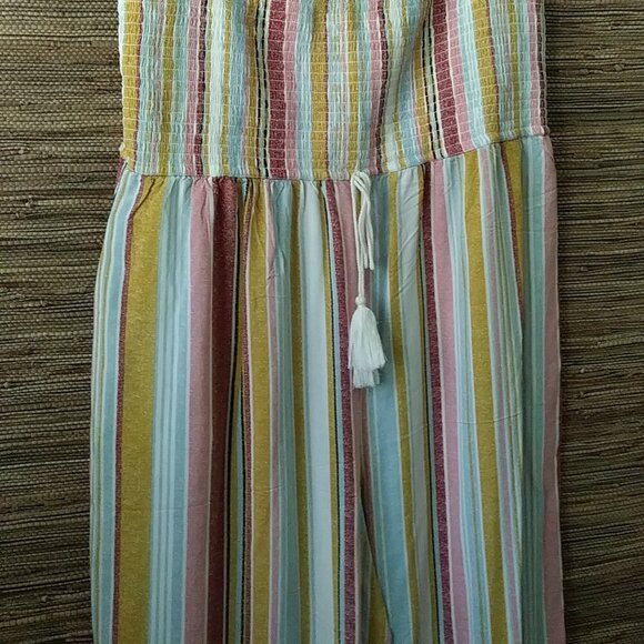 ✨ Xhilaration Women;s Striped Romper XXL | Stretchy Top, Wide Leg - Picture 13 of 13